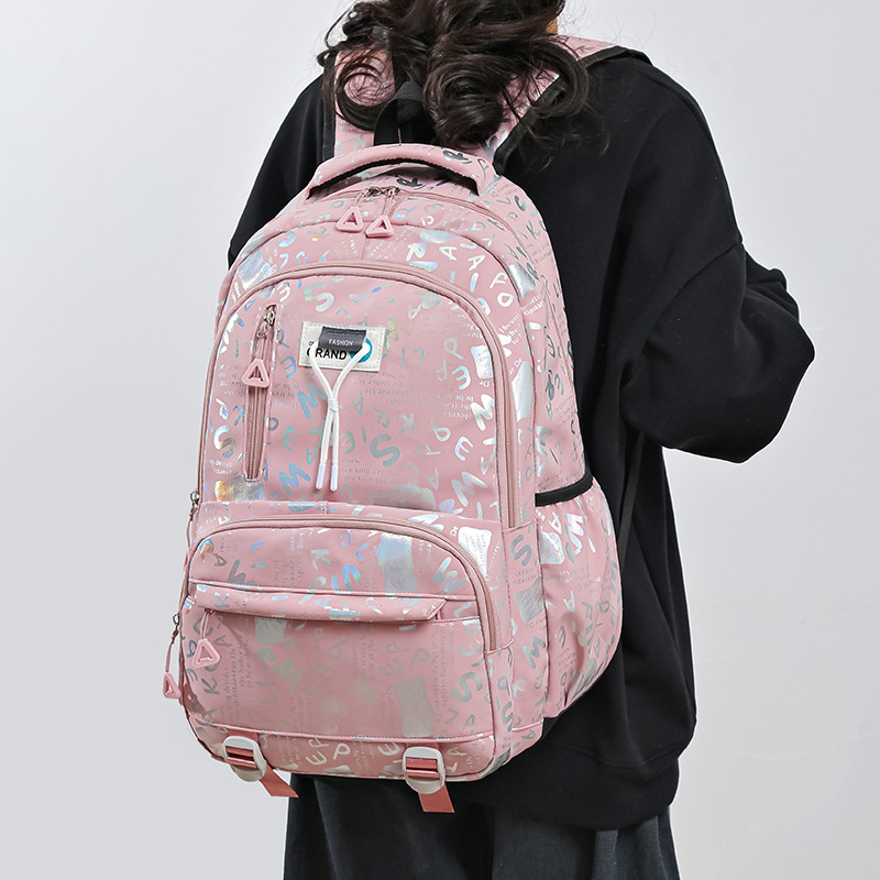 Wholesale of new Korean-style, simple and large-capacity backpacks for junior and senior high school students, fashionable and casual travel backpacks details Picture
