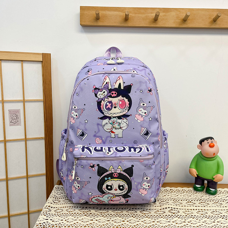 The new Stitch high appearance level children's schoolbag, large-capacity cute backpack, durable and stylish printed student schoolbag Specification drawing