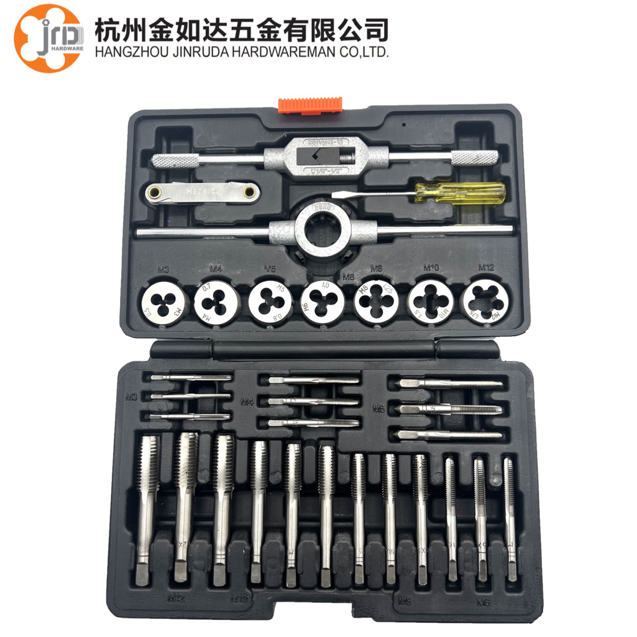 The manufacturer's new 32-piece set of tap and die sets, hand-use metric German standard tapping tools, cross-border new packaging Application Scenario