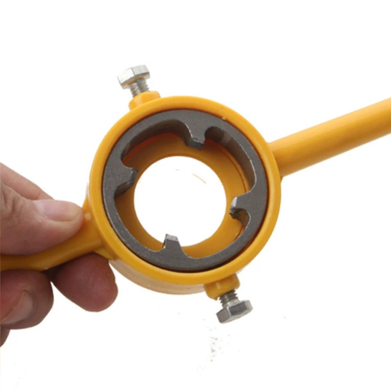 In stock: 6-piece set of water pipe threading machine, thread plastic pipe, water pipe threading manual wrench set full figure