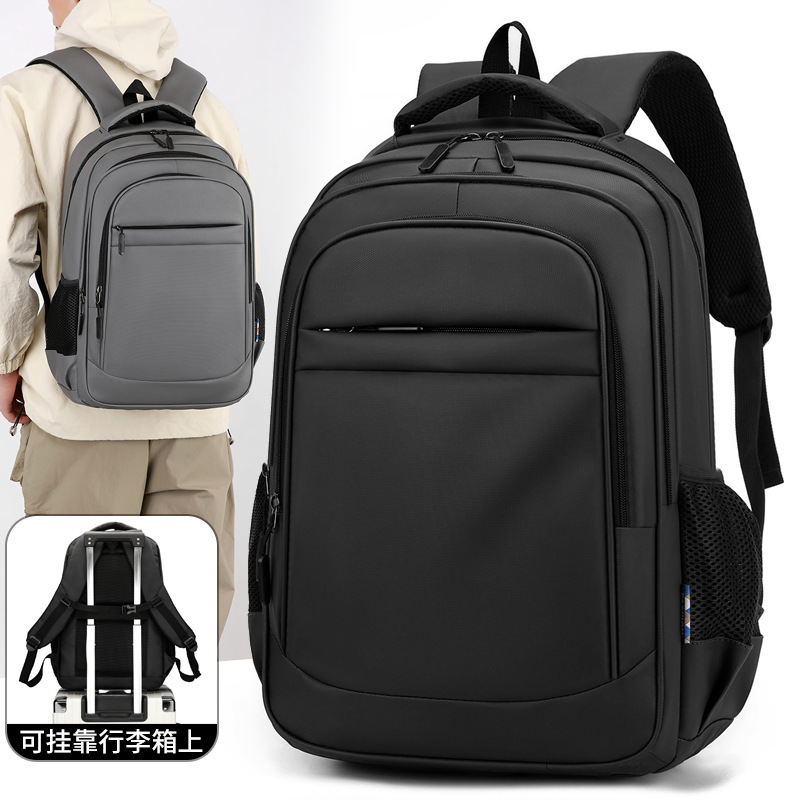 New men's backpacks, casual school bags for junior and senior high school students, large-capacity travel and business water-resistant computer backpacks details Picture