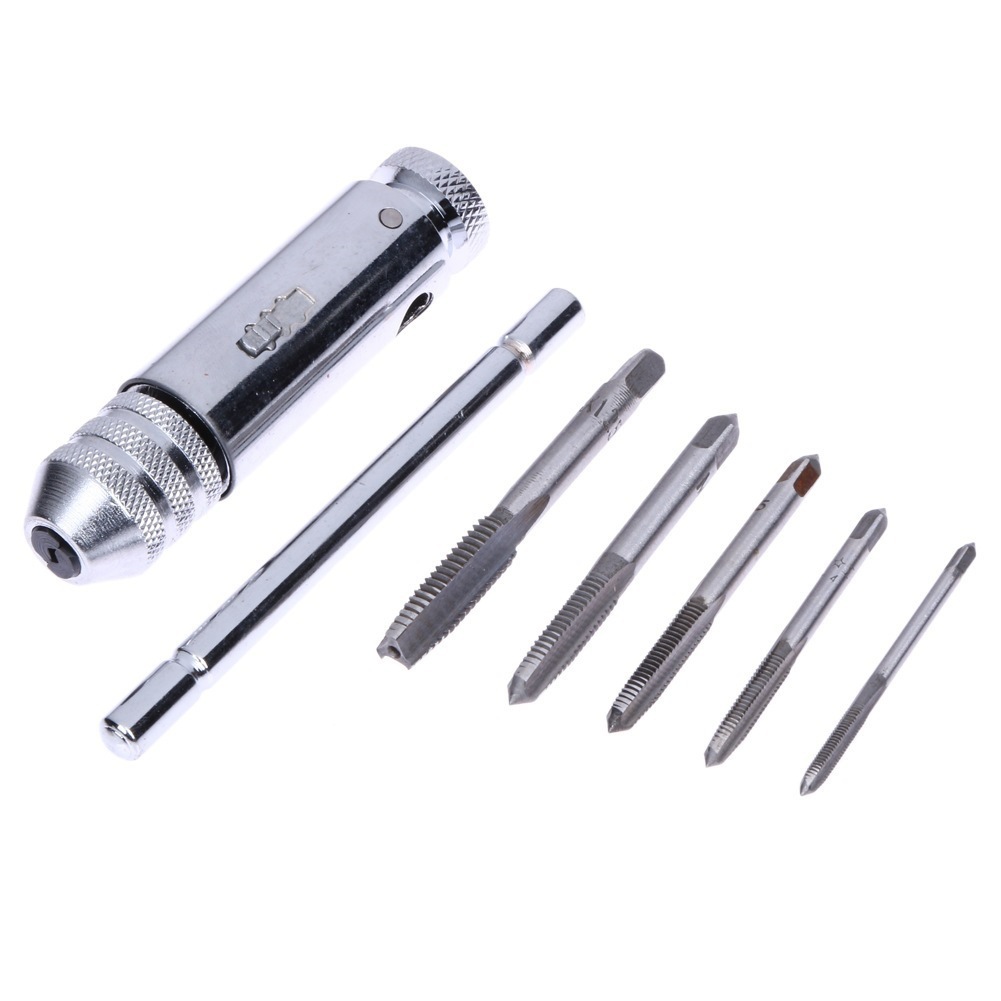 T-type ratchet tap hinge, tap wrench hinge with 5PC tap set M3-8/M5-12 undefined