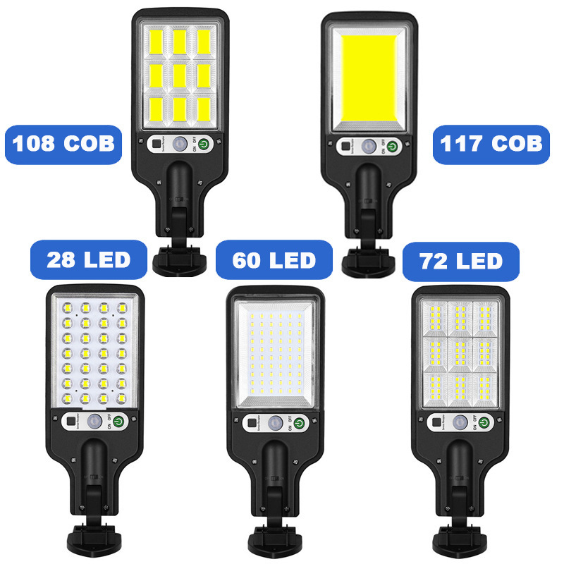 New cross-border outdoor solar street lamps, human-sensing lawn and courtyard light strips, remote control waterproof garden lights Item Picture