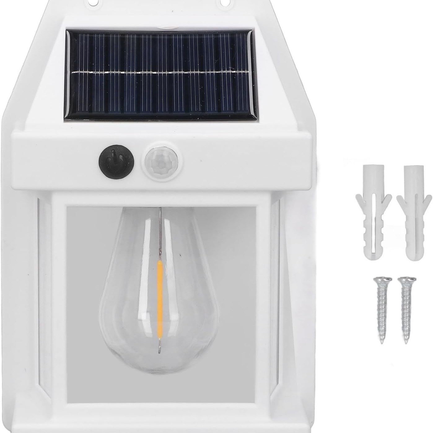 Solar wall lamps, tungsten filament lamps, garden lamps, garden villas, human-sensing wall lamps, solar tungsten filament wall lamps details Picture