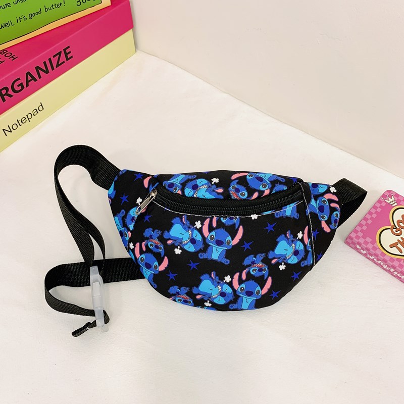 2024 New children's bag Cartoon Stitch single-shoulder waist bag crossbody bag for boys and girls with loose change details Picture