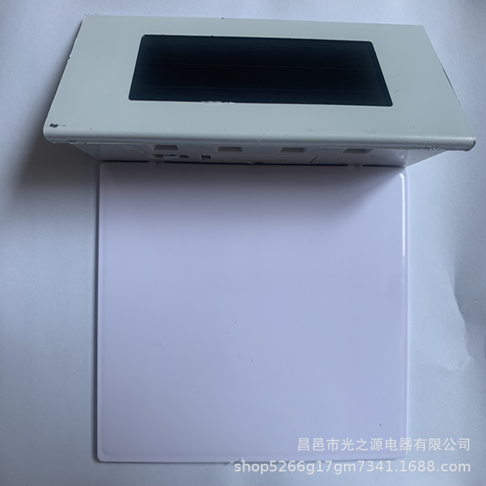 Solar-powered stainless steel house number light, house number indicator light, digital LED number light details Picture