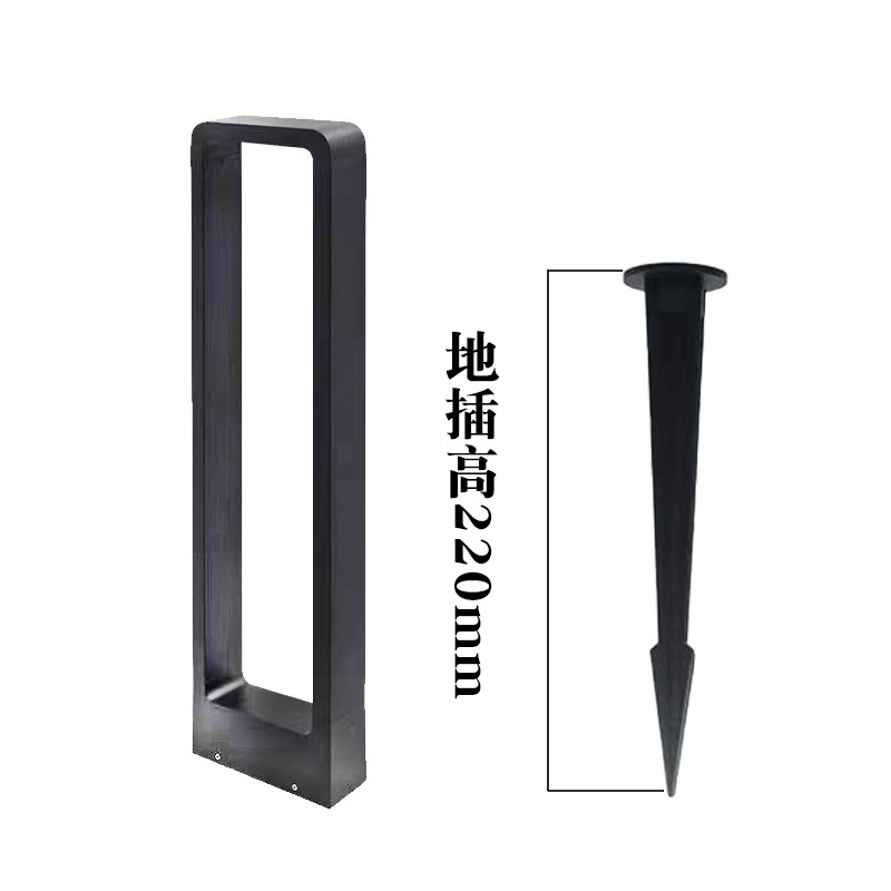 Lawn lights, outdoor waterproof square courtyard lights, street lights, villa lawn lights, park garden ground lights Item Picture