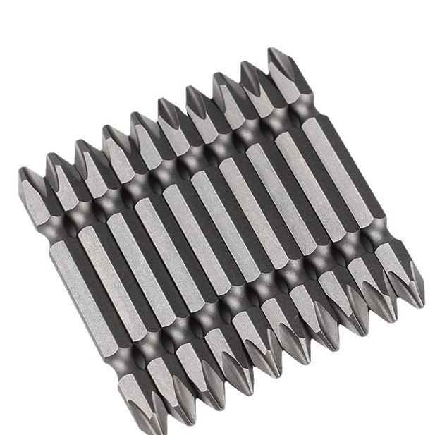 Wholesale of 45 steel electric strong magnetic double-head cross screwdrivers with high hardness, extended screwdrivers, hand drills and screwdriver heads Item Picture