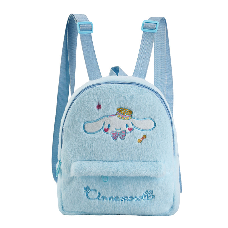 New cartoon dog plush backpack with high appearance level, versatile and cute for children, large capacity schoolbag for girls Item Picture