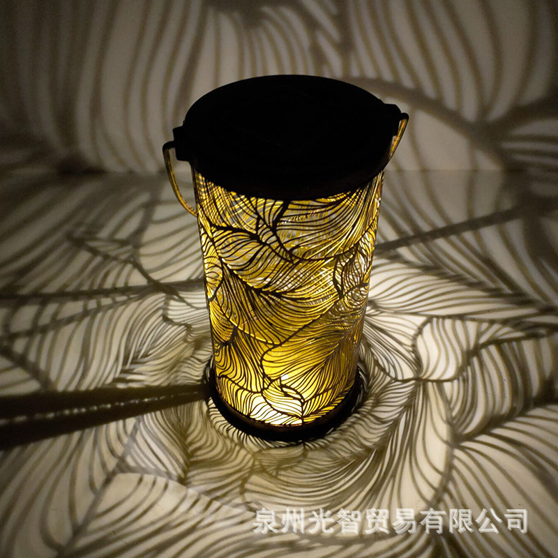 Cross-border exclusive solar outdoor waterproof step decorative landscape lights, courtyard lawn projections, and automatic lighting at dark details Picture