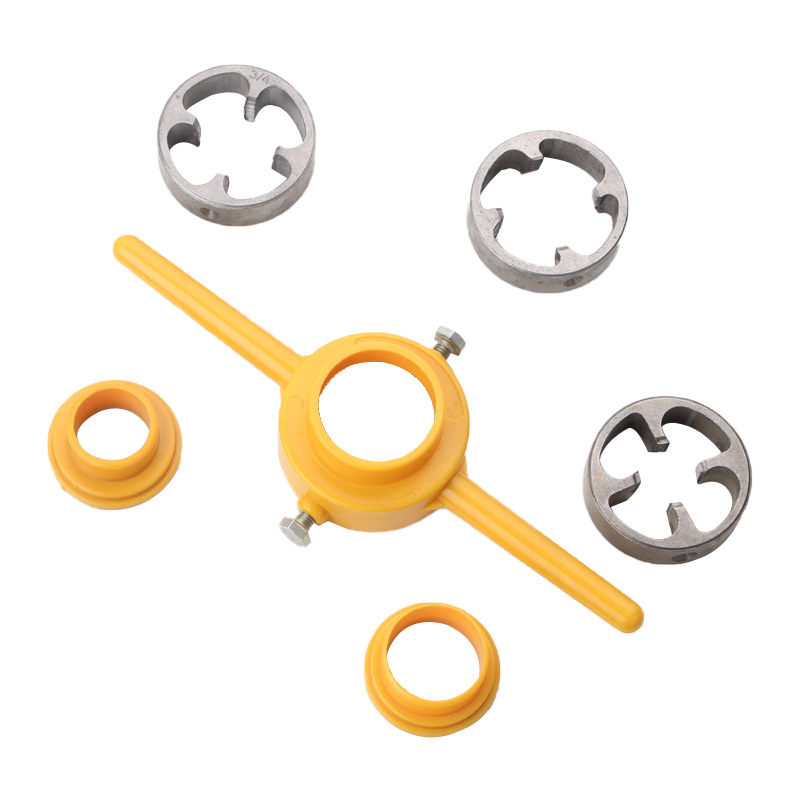 Factory direct sales of 4-point and 6-point water pipe threading tools, pvc plastic water pipe threading tools, hand taps and threading sets Item Picture