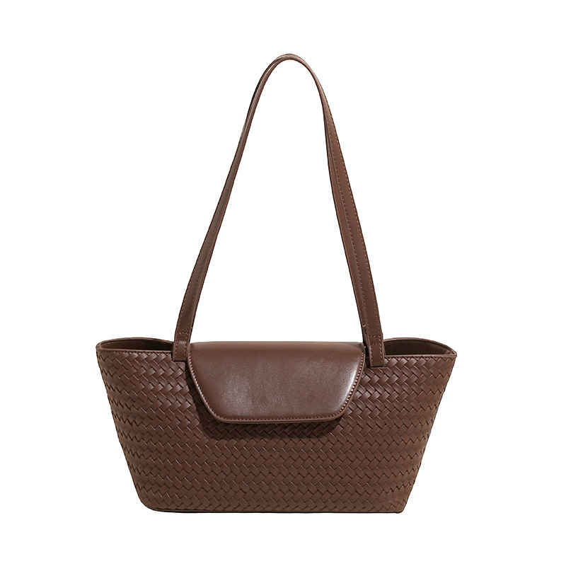 New Korean-style woven bag, versatile underarm bag, large capacity, casual and fashionable tote bag, high-end shoulder bag, women's bag Item Picture