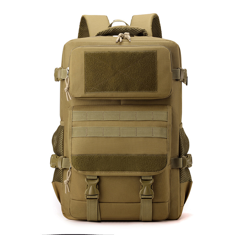 Wholesale of new tactical backpacks, large-capacity, simple camouflage backpacks, and multi-functional outdoor travel schoolbags Item Picture
