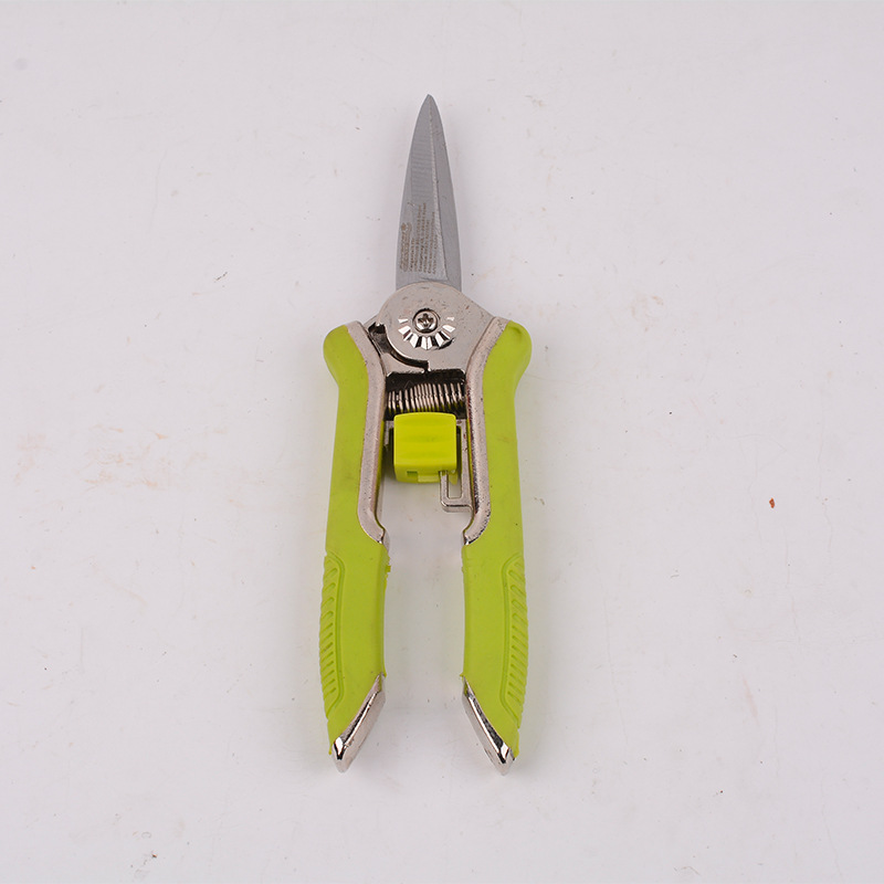 Stainless steel pruning shears, fruit and flower shears, garden fruit tree pruning and grafting scissors, direct sales from the manufacturer Specification drawing