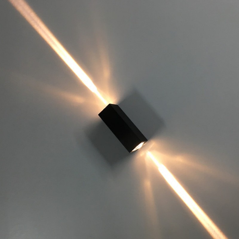 led wall lamps, outdoor dual-head single-beam spotlights, outdoor exterior wall lamps, waterproof ports, household staircase wall lamps Item Picture