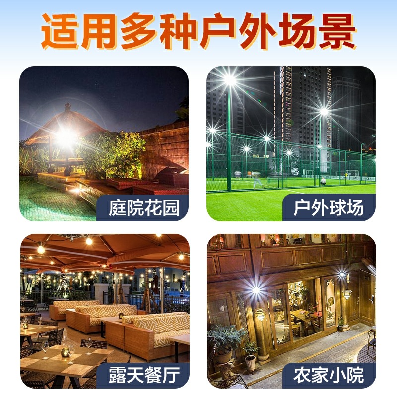 Solar lamps, household and outdoor corridor and courtyard lamps, led floodlights, indoor and outdoor lighting street lamps, wholesale from manufacturers Application Scenario