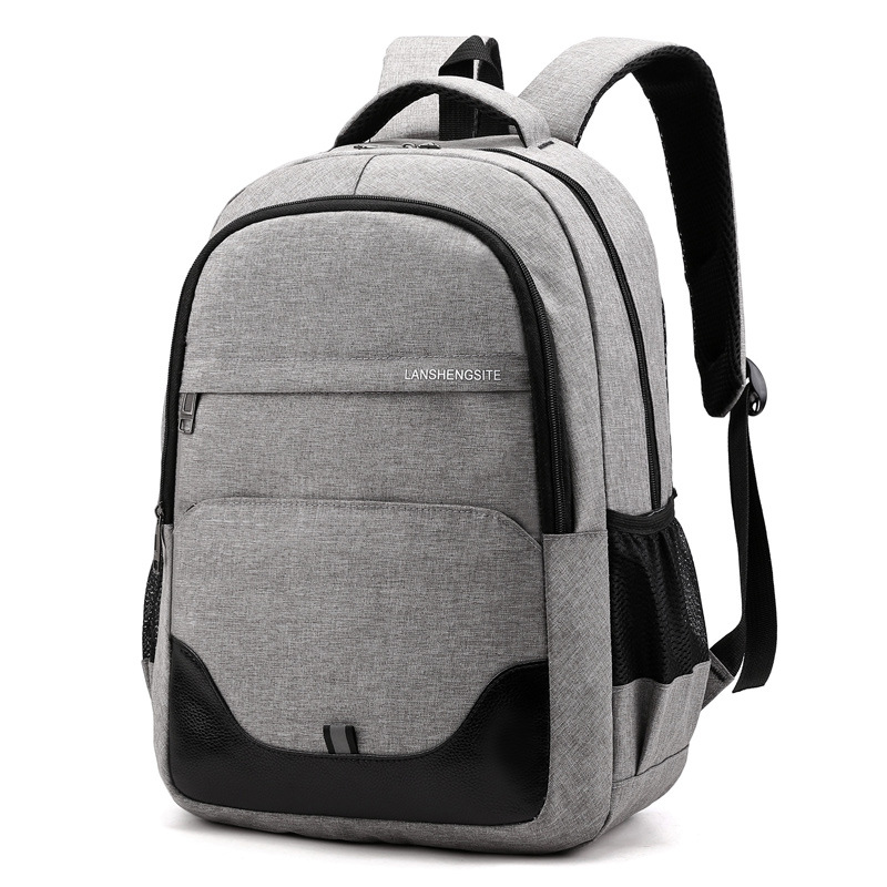 The new Oxford cloth computer backpack is a simple, trendy and fashionable Korean student backpack for computer travel Item Picture