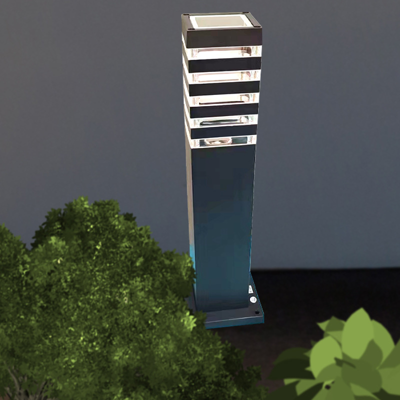 Lawn lamp ground plug outdoor waterproof grassland landscape floor-standing courtyard lamp Garden street lamp square aluminum material 3-layer light transmission Specification drawing