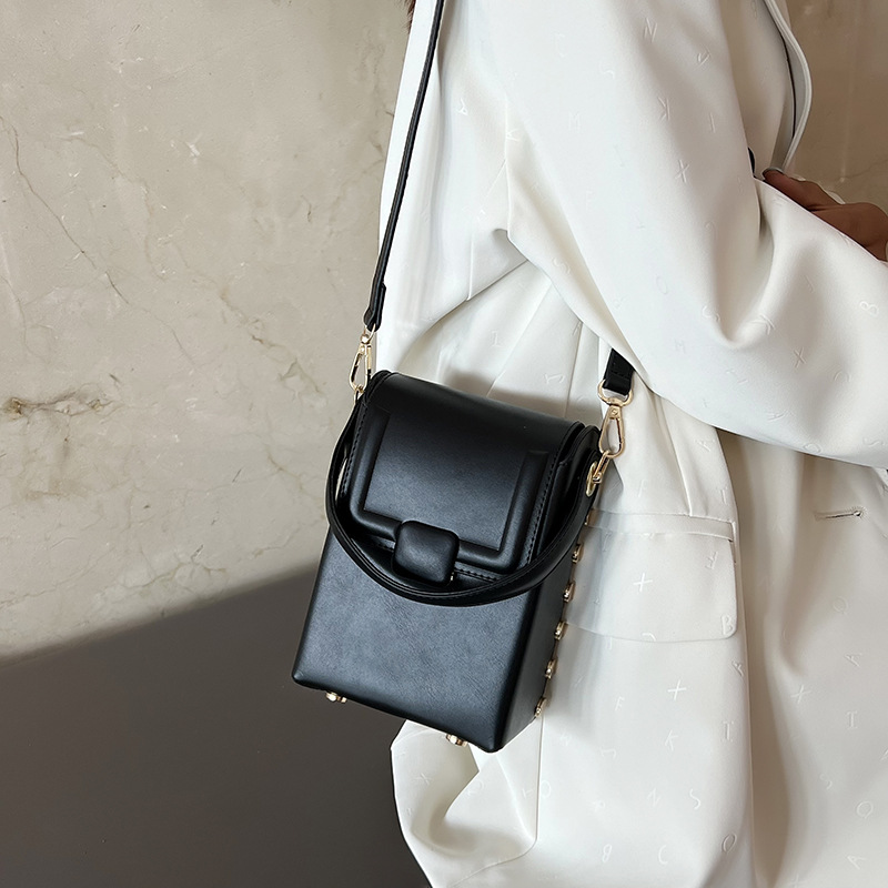 A new 2024 Korean-style niche women's handbag with contrasting colors, fashionable and trendy mobile phone bag, high-end commuting and versatile crossbody bag Application Scenario