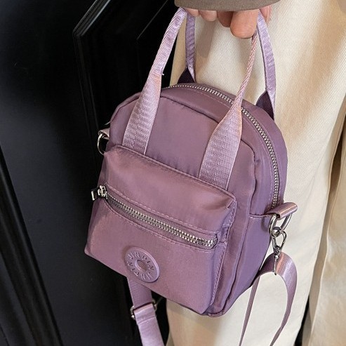 Ladies' mini handbag, fashionable and trendy single-shoulder bag, lightweight and waterproof nylon fabric bag, phone bag, crossbody bag details Picture