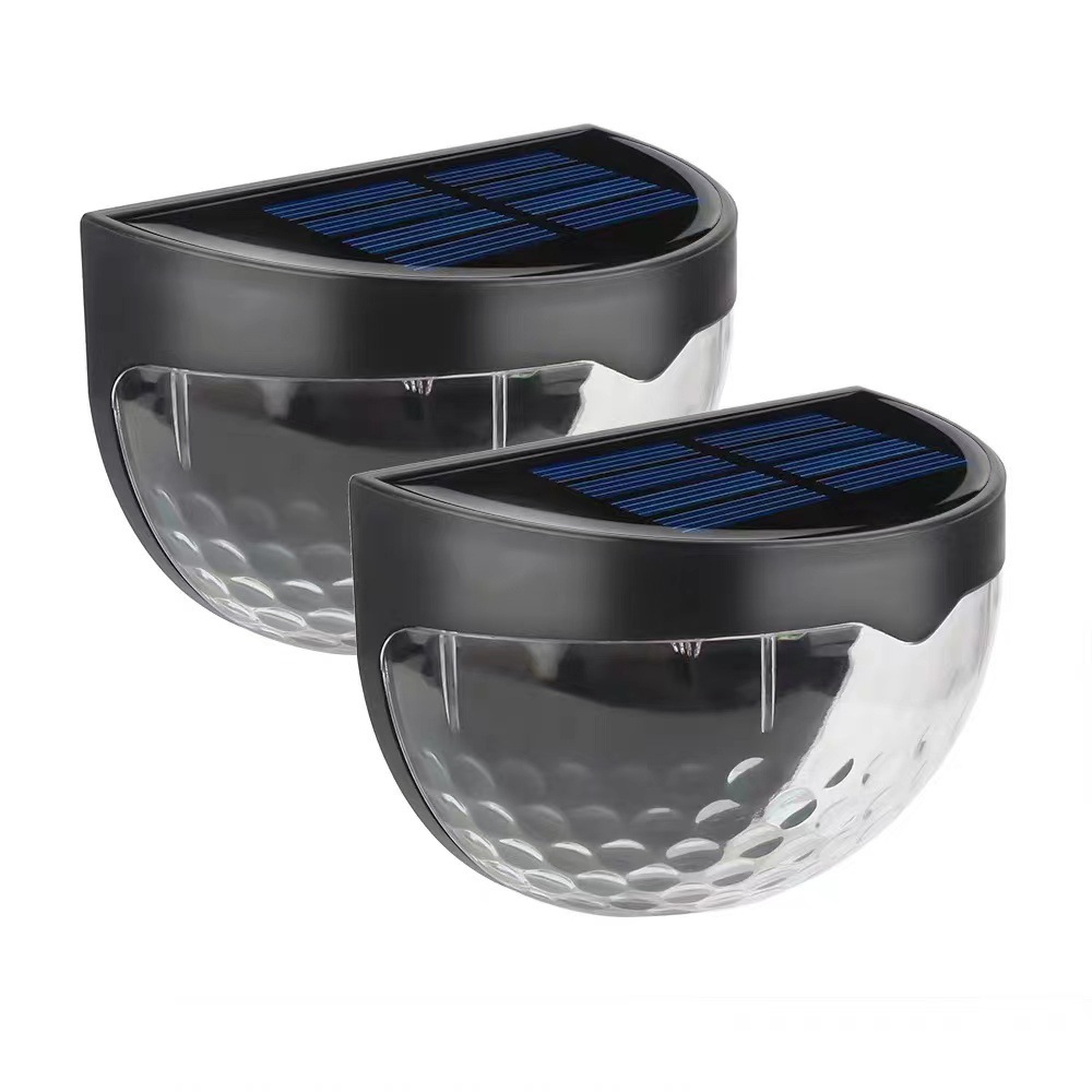 Solar step lights, wall lights, semi-circular fence lights, courtyard night lights, fence lights, ambient lights, staircase lights, outdoor Item Picture