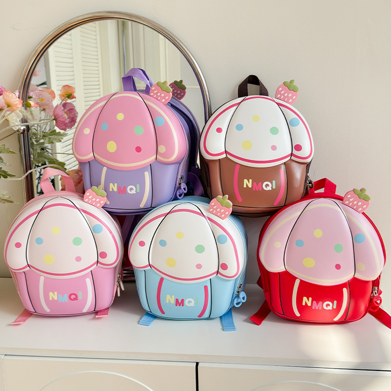 Cross-border Korean version new children's chest bag, cute cake for girls, kindergarten 2-5 years old baby, boy eggshell double shoulders details Picture