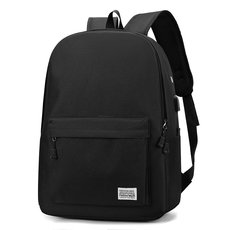 Cross-border casual men's backpack, simple and fashionable Korean-style schoolbag for primary and secondary school students, large-capacity business computer backpack Item Picture