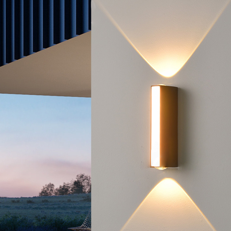 Outdoor waterproof wall lamps, modern and simple led TV wall background lights, bedroom and living room corridor lights, outdoor decorative lights details Picture