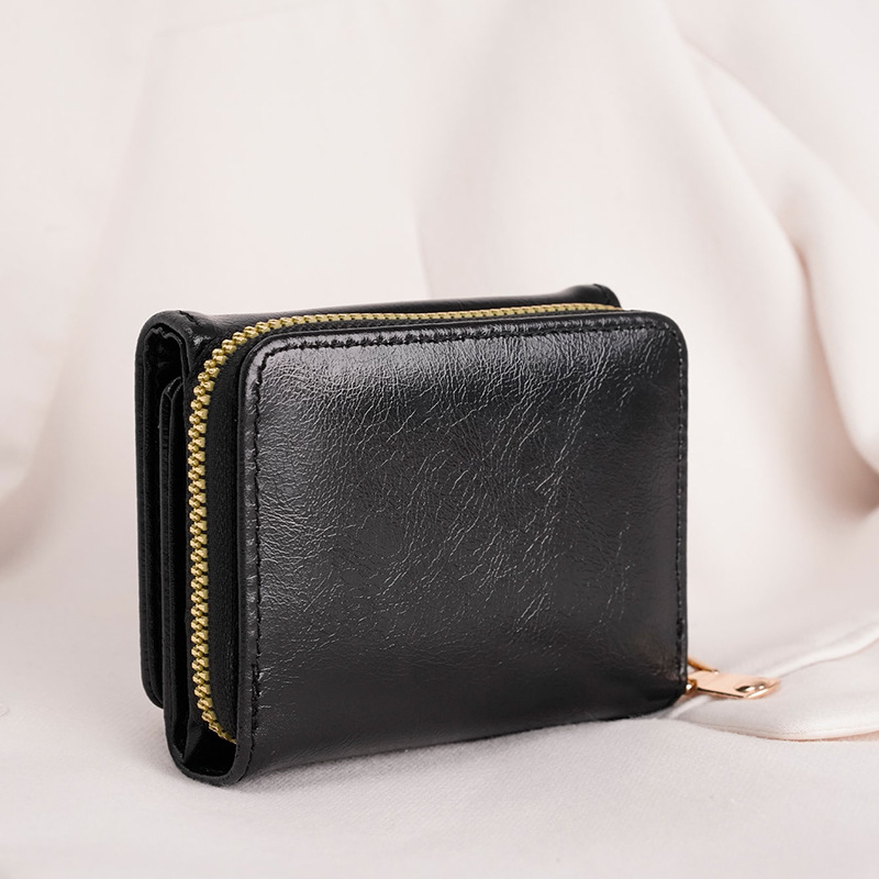 Credit card, ID card, cash wallet, ladies' wallet, small wallet, short wallet, card case, zipper wallet, multi-layer 30% off full figure