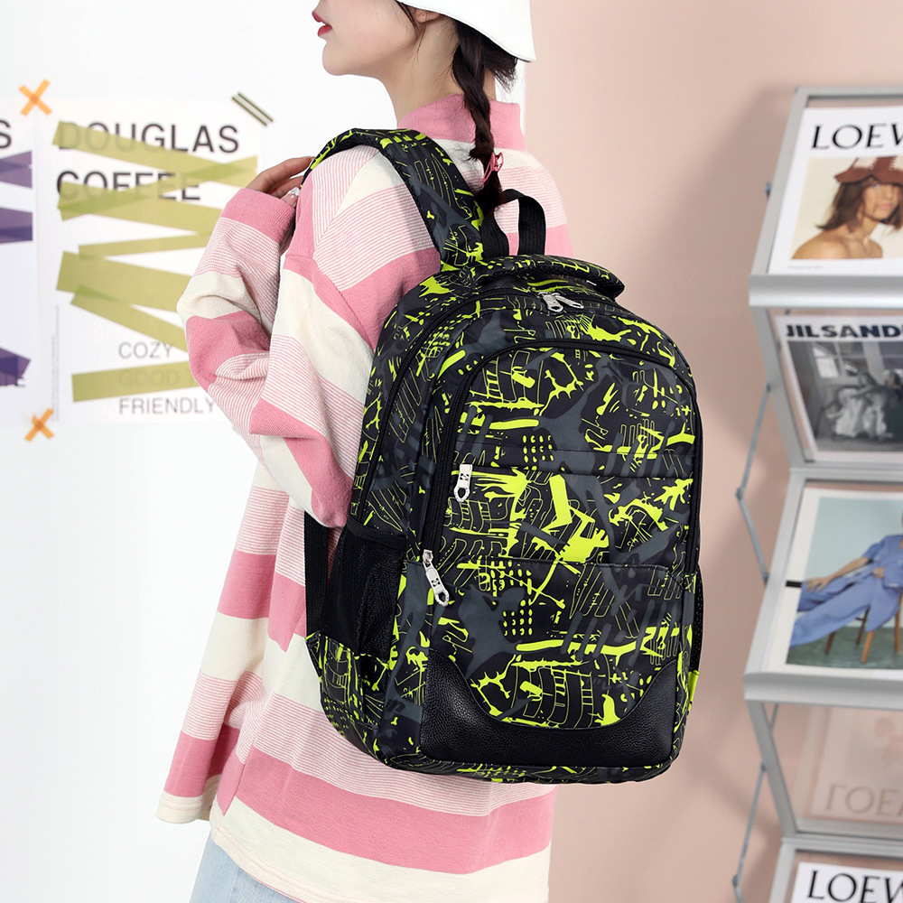 Student schoolbags, backpacks, college style, three-piece sets for boys and girls in junior and senior high school, large-capacity schoolbags, leisure travel bags, foreign trade Application Scenario