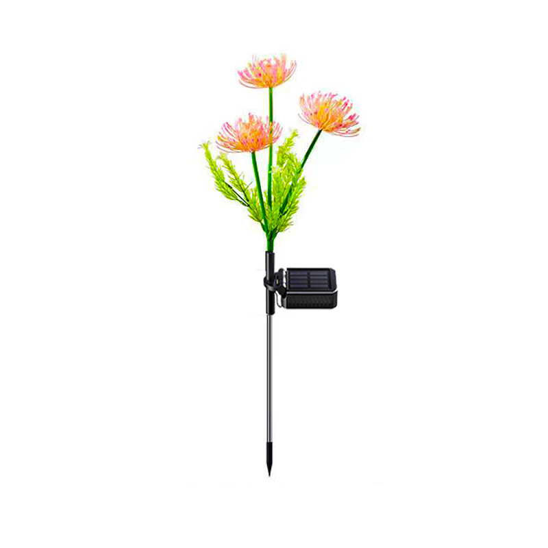 Solar-powered Red spider lily lamp, outdoor courtyard garden lawn lamp, simulated sunflower landscape decorative ground insert lamp new product Application Scenario