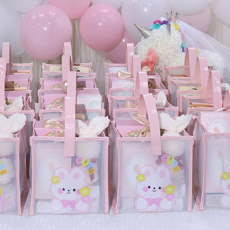 Children's birthday party, baby's one month old, kindergarten activity, jelly souvenir, handbag, storage bag, return gift bag Application Scenario