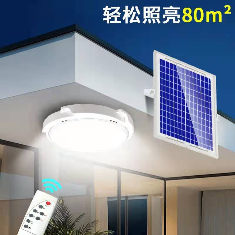 Cross-border e-commerce solar lamps, solar ceiling lamps, indoor solar lamps, indoor solar lamps, corridor lamps Specification drawing