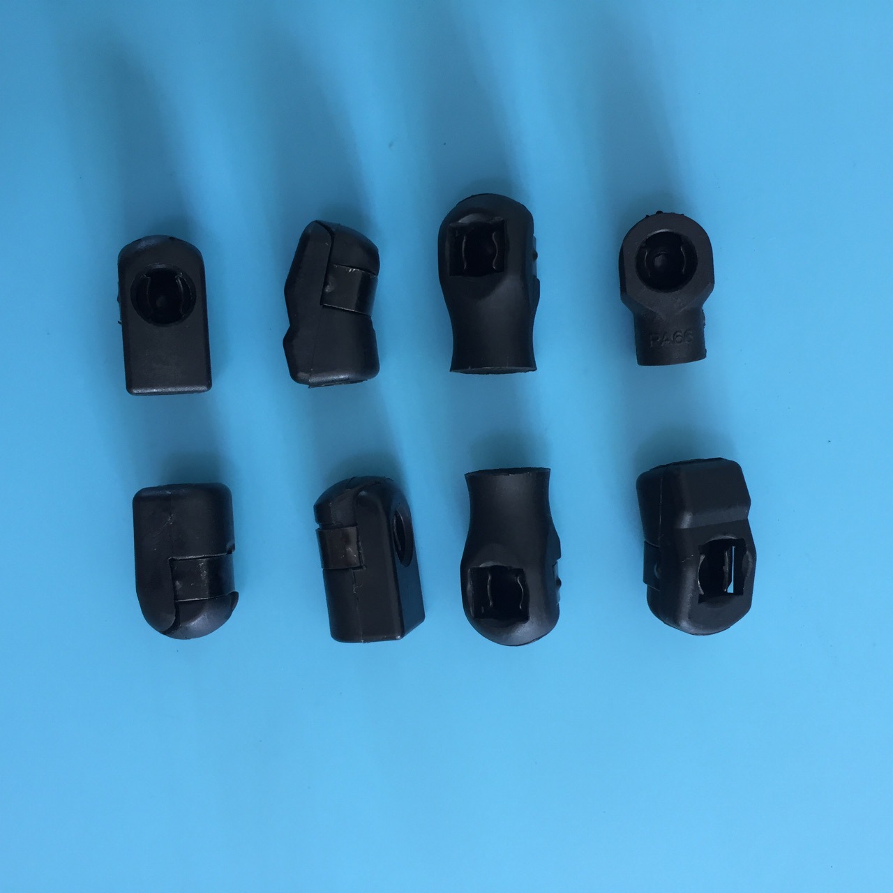 The manufacturer supplies gas spring connectors, nylon connectors, black plastic ball heads, gas spring accessories and connection parts Specification drawing