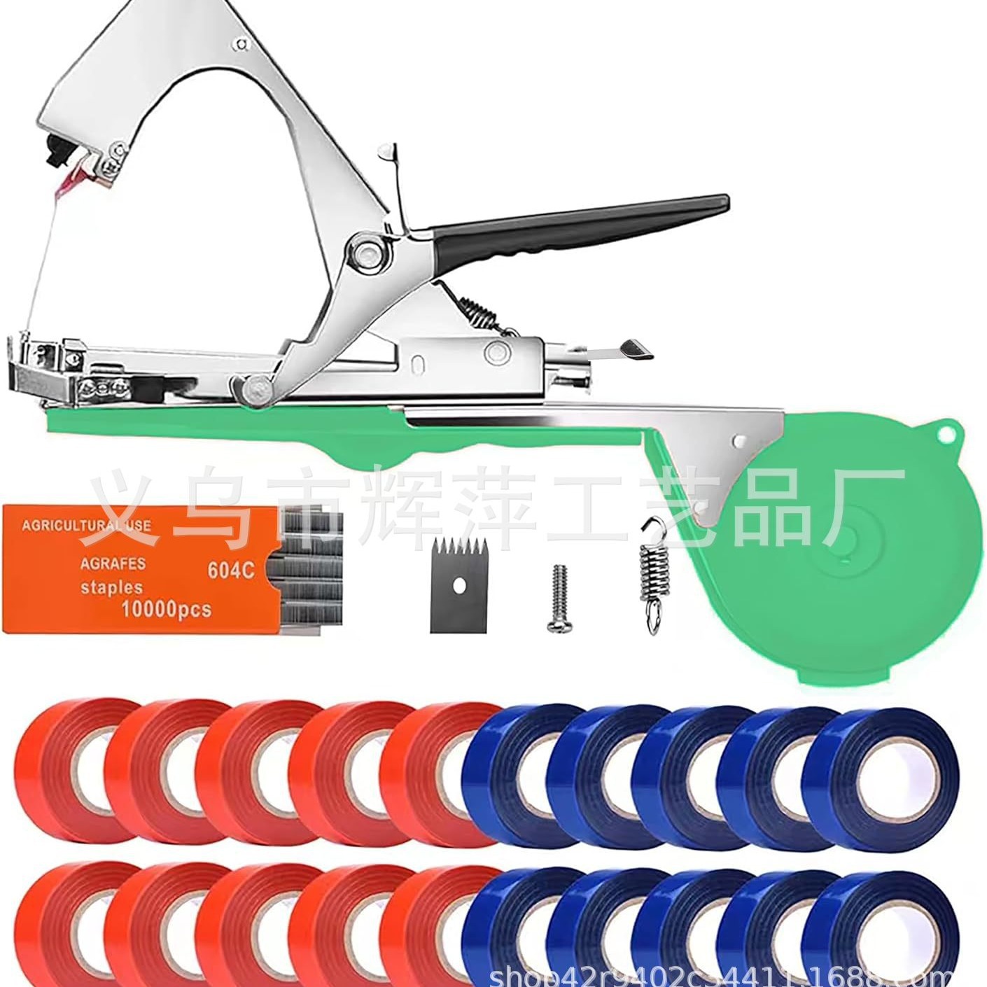 The new cross-border tapetool bundling machine, grape bundling machine, tomato bundling machine, cucumber bundling gun and bundling tool Specification drawing