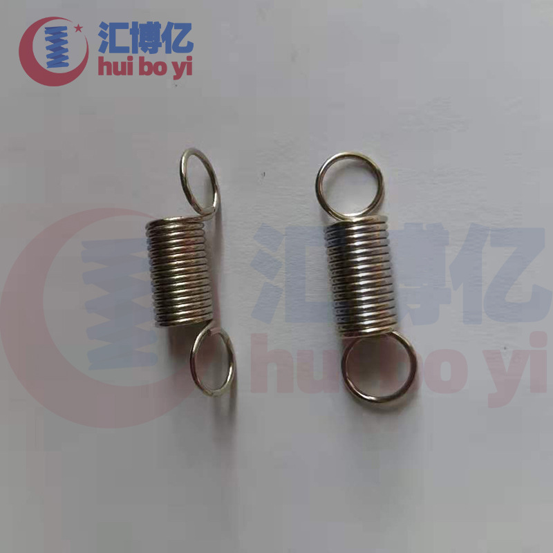 Tension spring with hook, electrical toys, 0.1-16mm precision small double hook, tension spring source manufacturer Specification drawing