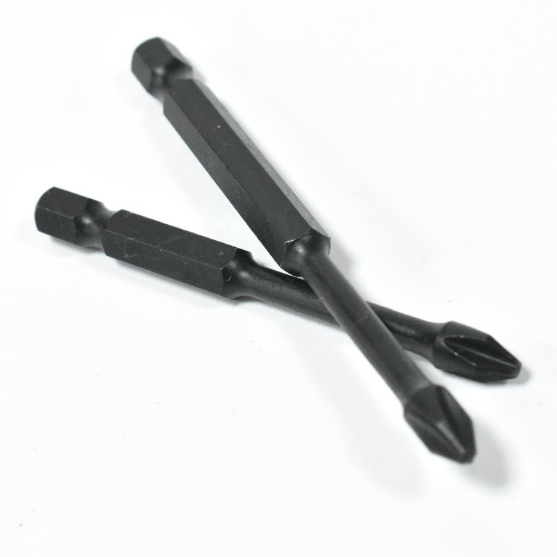 Black cross-head screwdriver, high-hardness hexagonal handle, extended air screwdriver, screwdriver head, impact-resistant, strong magnetic screwdriver head Specification drawing