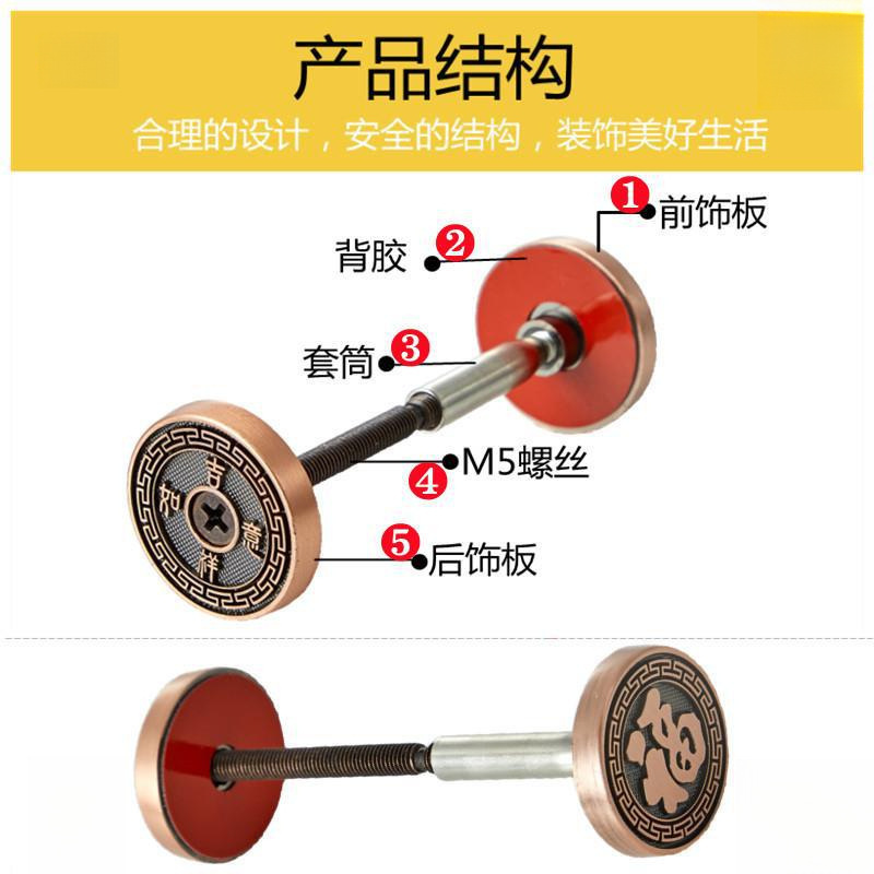 Door hole blocking decorative cover, lock hole blocking device, anti-theft door hole blocking, door eye repair, lock hole blocking cover, cat eye cover Specification drawing