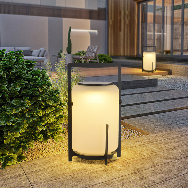 Nordic outdoor solar lawn lamp, garden courtyard waterproof floor lamp, portable campsite decorative item lamp Specification drawing
