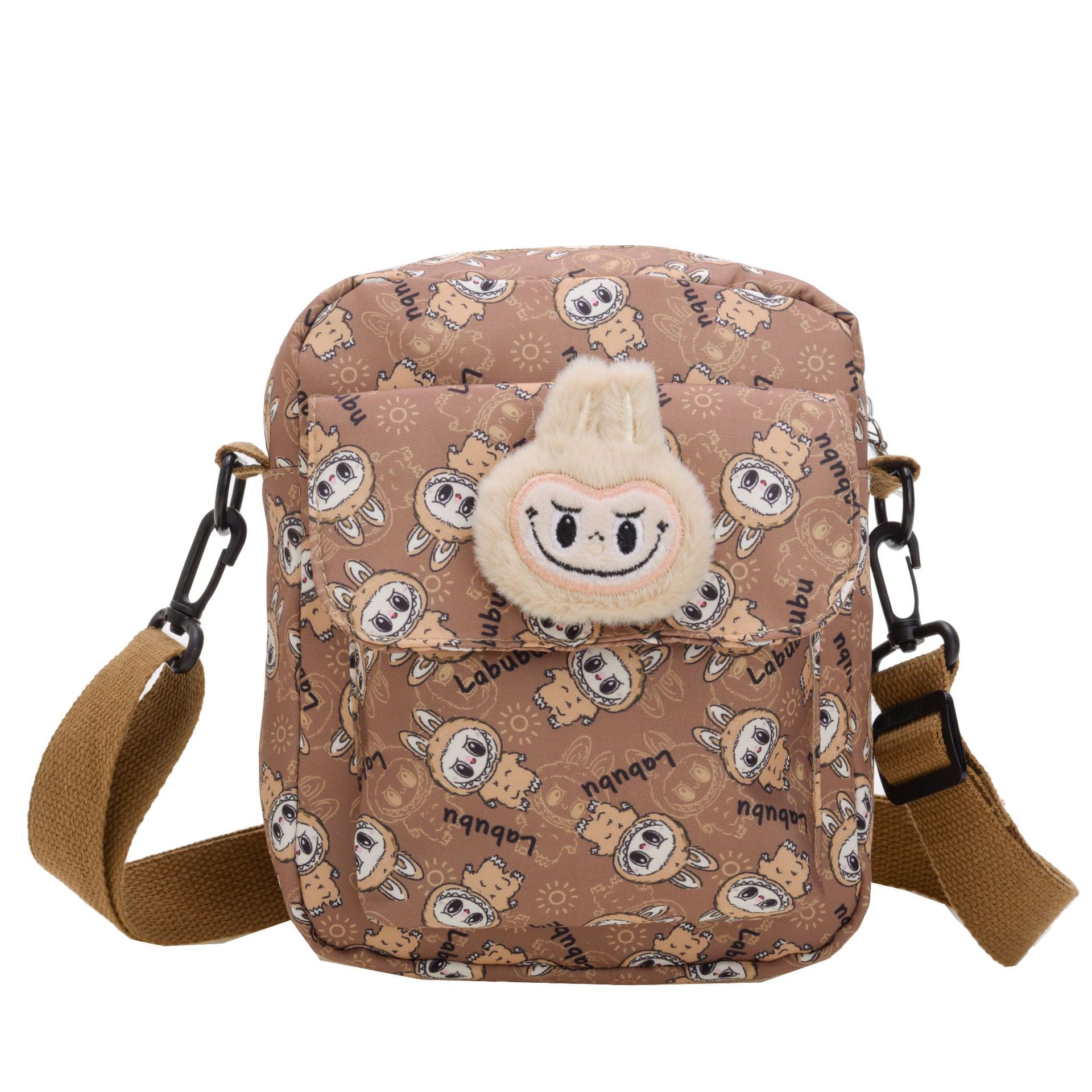 Winter fresh and simple cartoon single-shoulder crossbody bag, high appearance level, cute Melody Kuromi, stylish and trendy small backpack Item Picture