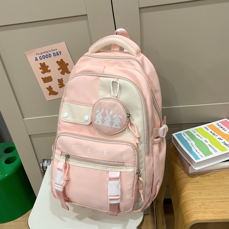 Japanese-style Harajuku style simple backpack with small bags, men's schoolbag and women's Korean-style student backpacks for boys and girls, neutral street backpacks Application Scenario