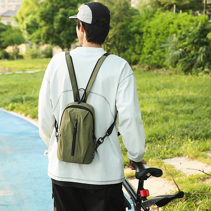 New and fresh couple crossbody bag, simple and trendy backpack, multi-functional cycling outdoor casual backpack Specification drawing