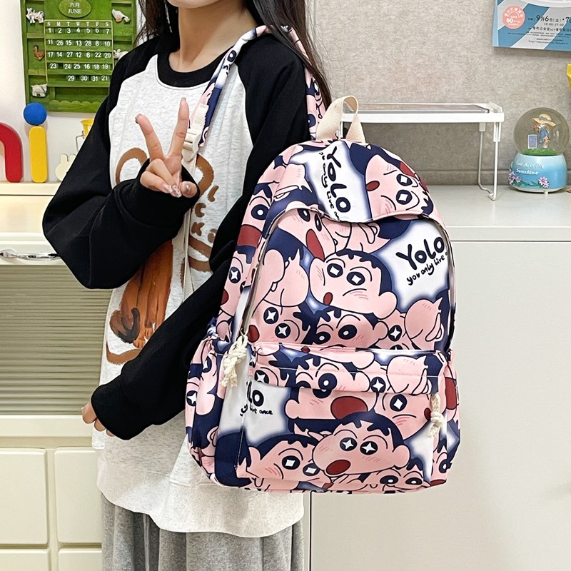 A large-capacity, cute cow, new Harajuku schoolbag, a popular Korean-style casual backpack for students on Instagram details Picture