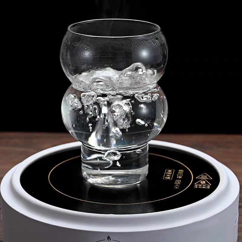 High borosilicate glass household creative gourd cups, milk and juice cold drink cups, latte coffee cups, ice cream cups Application Scenario