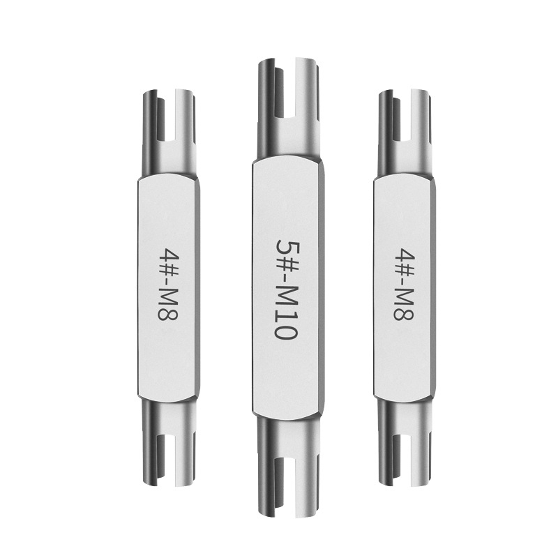 Hexagonal double-head broken wire tap extractor, wire tapping extractor, broken wire extractor, wire retraction device, reverse wire extractor tool full figure