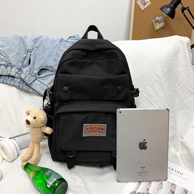 New schoolbag for girls, Korean version, ins middle school campus backpack, casual large-capacity high school student backpack custom-made Application Scenario