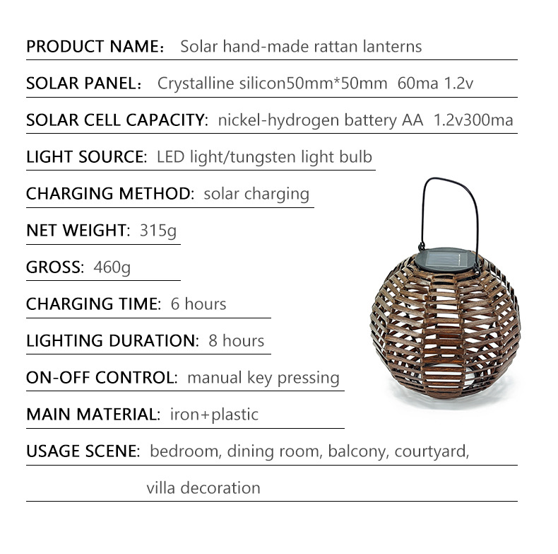 2023 New outdoor European-style atmosphere decorative rattan lantern Amazon waterproof ins solar landscape light Application Scenario