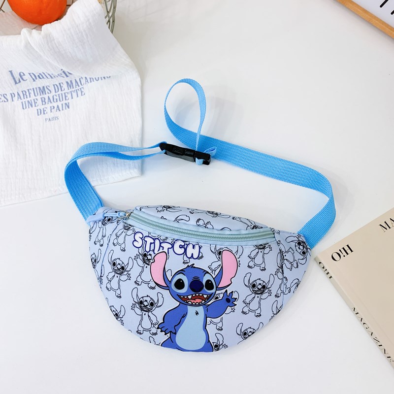 This year's new cross-border children's bag features cute and stylish printed Japanese cartoon boy and girl chest bags details Picture