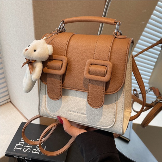 A new high-end, fashionable and trendy multi-functional backpack for women in 2025, featuring a stylish and stylish Korean style with lychee patterns full figure