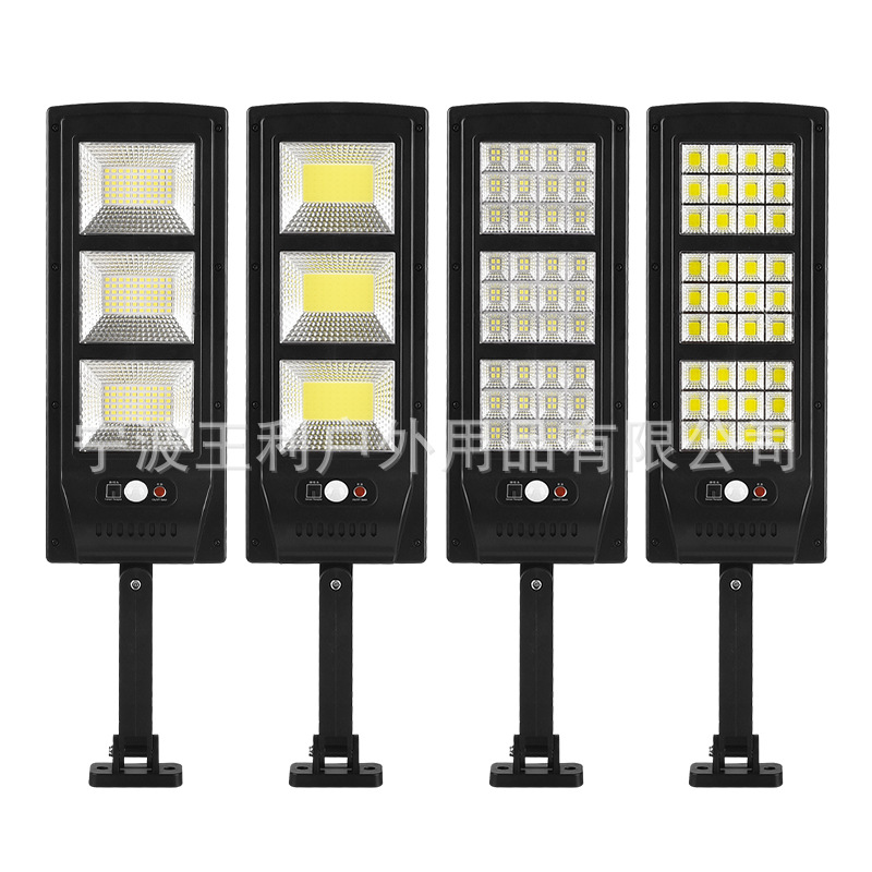 Cross-border new outdoor LED solar wall lamps, human-sensing garden lamps, household wall lighting, remote control street lamps Specification drawing